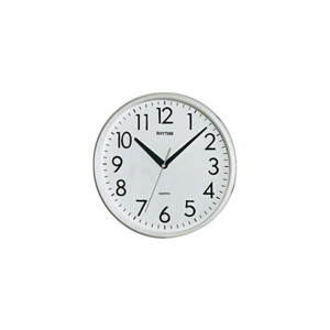 Clocks: Rhythm Round Plastic Wall Clock #25497