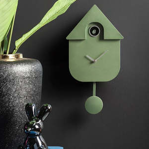 Karlsson Modern Cuckoo Clock - Metallic Green #25472