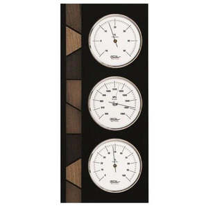 Fischer Modern & Black Chrome Weather Station #24623