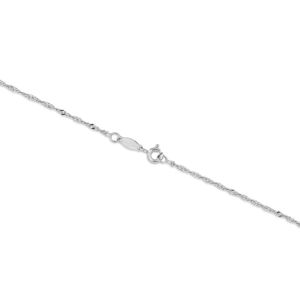 Anklets: Sterling Silver Singapore Twist Anklet #25394