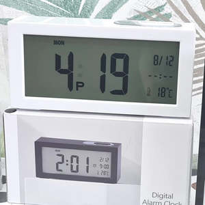 Clock Digital Desk C5 White #25558