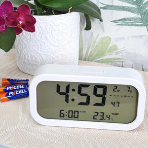 Clocks: Clock Digital C31W White #25551 #25555