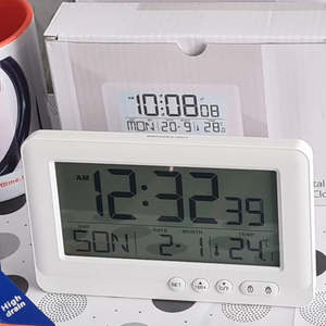 Clocks: Clock Digital C4W White #25559