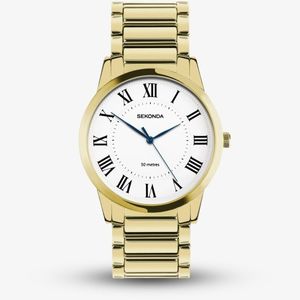 Sekonda Mens Beaumont Gold Plated Watch #25614