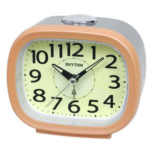 Rhythm Alarm Clock – Glow Dial Orange #25628