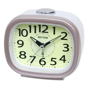 Rhythm Alarm Clock – Glow Dial Pink #