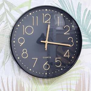 Clock Wall C58 Black #25578  #25579