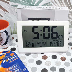 Clock Digital C6  White #25547