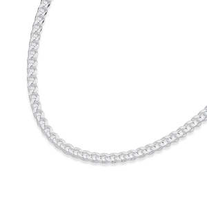 Chains: Sterling Silver Curb Chain 50cm #21219