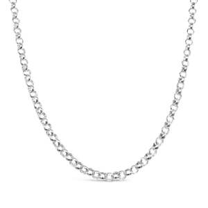 Sterling Silver 60cm Round Belcher Medium Weight Chain #23571