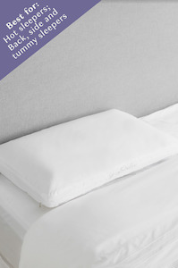 By Natalie Pillows: The Serenity Pillow Set: Cooling Memory Foam Pillows, Silk Pillowslips & Microfibre pillow Toppers - Save $224