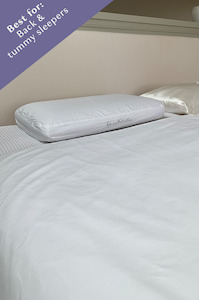 By Natalie Pillows: The Cuddle in Comfort Set: Gel Memory Foam Pillows, Silk Pillowslips & Microfibre Toppers - Save $282