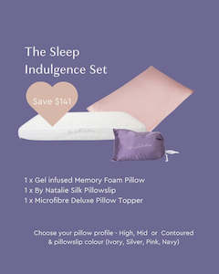By Natalie Pillows: The Sleep Indulgence set - Save $141