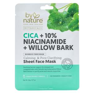 Sheet Mask: Cica + 10% Niacinamide + Willow Bark Sheet Face Mask