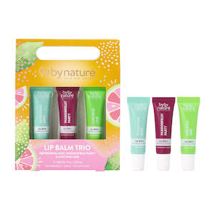 Products: Lip Balm Trio - Mint, Passionfruit & Lime