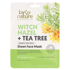 Masks: Witch Hazel + Tea Tree Sheet Face Mask