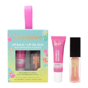 Wild Berry Lip Balm + Juicy Watermelon Lip Oil Duo
