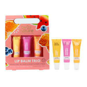 Manuka Honey: Lip Balm Trio - Manuka Honey, Wild Berry & Orange