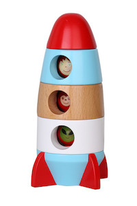 Magnetic Stacking Rocket chalk + cheese