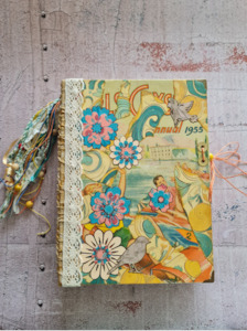 Retro Girls Crystal Annual Junk Journal Unpinned Creative