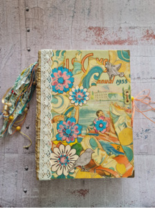 Products: Retro Girls Crystal Annual Junk Journal Unpinned Creative