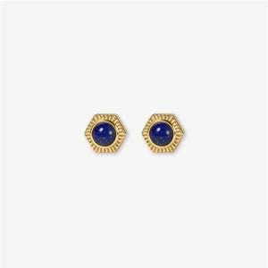 Bel E Viv: Bel e Viv Honeycomb Stud Earrings