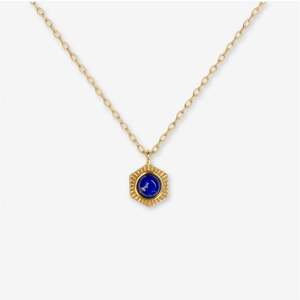 Bel E Viv: Bel e Viv Honeycomb Necklace