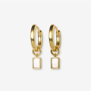 The Heritage Baguette Hoop Earrings