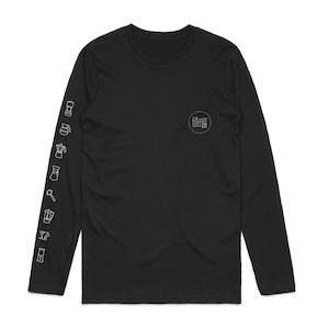 Long Sleeve T Shirt Icon Print
