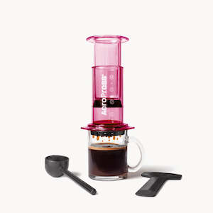 AeroPress Clear Colors Coffee Press Pink