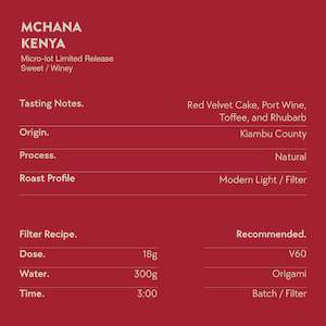 Coffee: Kenya: Mchana Natural