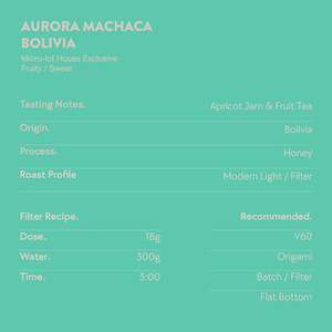 Coffee: Bolivia: Finca Aurora Machaca