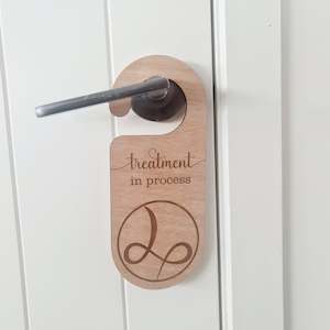 Laser Cut Wood Gifts: Custom Door Sign/Hanger