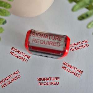 New Arrivals: Signature Required Stamp