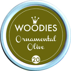Colop Woodies Stamp Pad 38mm - Ornamental Olive