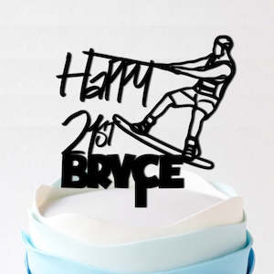 Cake Toppers: Wakeboarding Cake Topper (1)