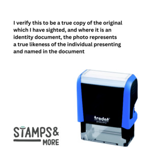 Self Inking Rubber Legal Stamp | I VERIFY THIS TO BE TRUE