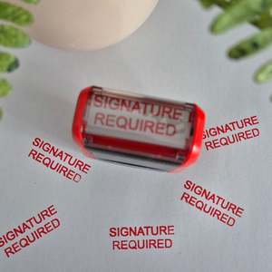 Signature Required Stamp