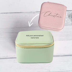 Custom Gifts: Mint Personalised Jewellery Box