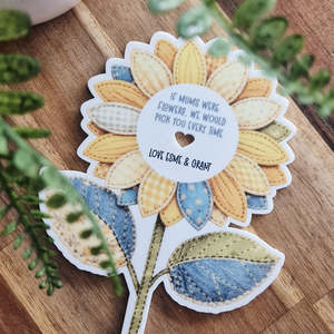 Personalised Planter Stick - If Mums Were Flowers