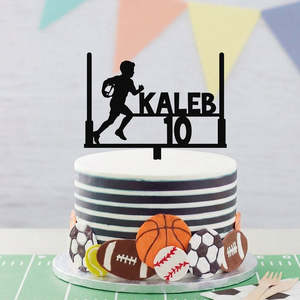 Personalised Rugby Cake Topper - 1