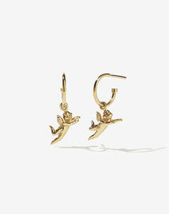 Caciverse Exclusive Meadowlark: Cherub Signature Hoops - Gold Plated