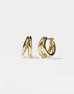 Caciverse Exclusive Meadowlark: Coco Hoops Medium Gold Plate