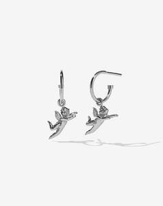 Caciverse Exclusive Meadowlark: Cherub Signature Hoops - Sterling Silver