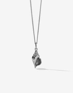 Conch Charm Necklace - Sterling Silver