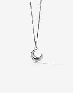 Caciverse Exclusive Meadowlark: Crossiant Charm Necklace - Sterling Silver