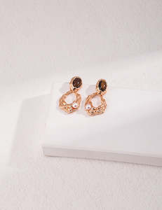 Tiger eye stone earrings