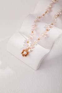 Necklaces: Camellia Pearl Necklace