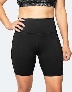 High Waisted Running Bike Shorts - Power Fit 2.0 Black