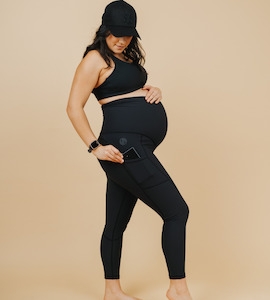 Any 2 For 120: Maternity Leggings - Ryan Ribbed 7/8 Length